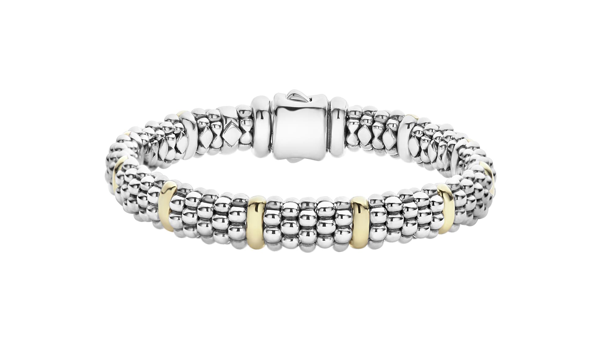 Beaded Bracelet with Gold Size Medium