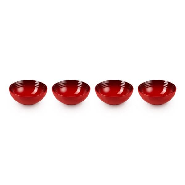 Set of 4 Vancouver Cereal & Soup Bowls Cerise