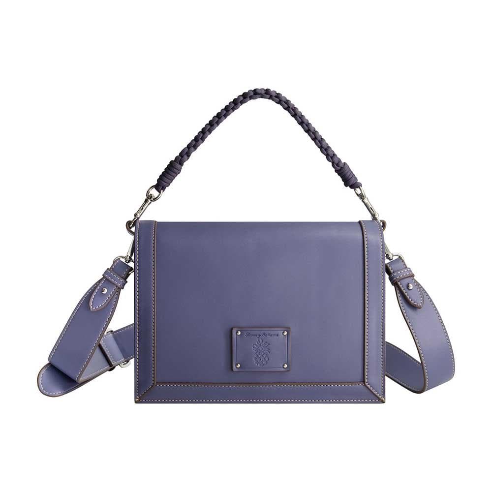 Debossed Logo Flat Messenger Bag