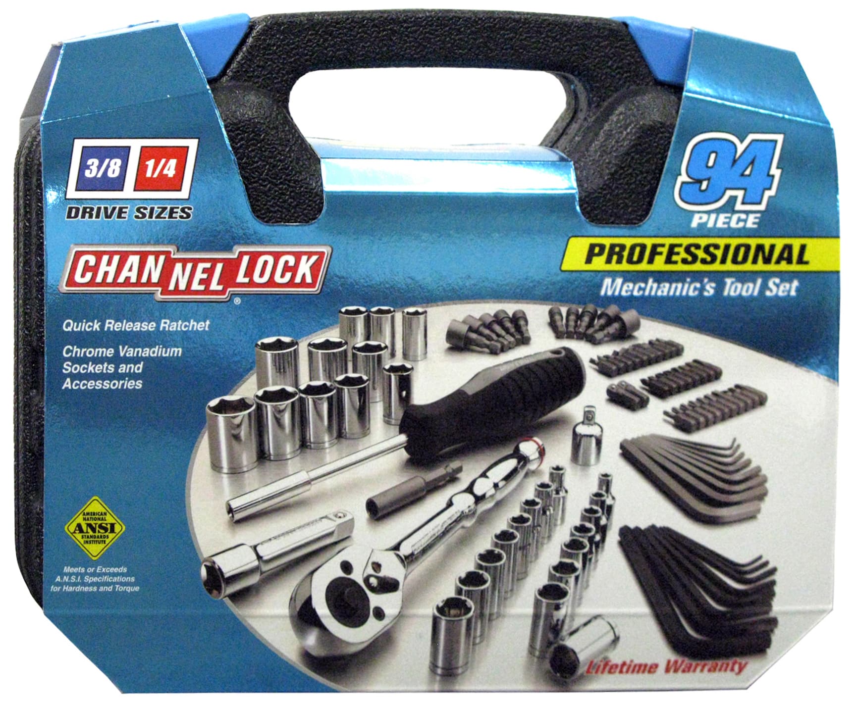 ChannelLock 94-Piece Professional Mechanic's Tool Set with Case