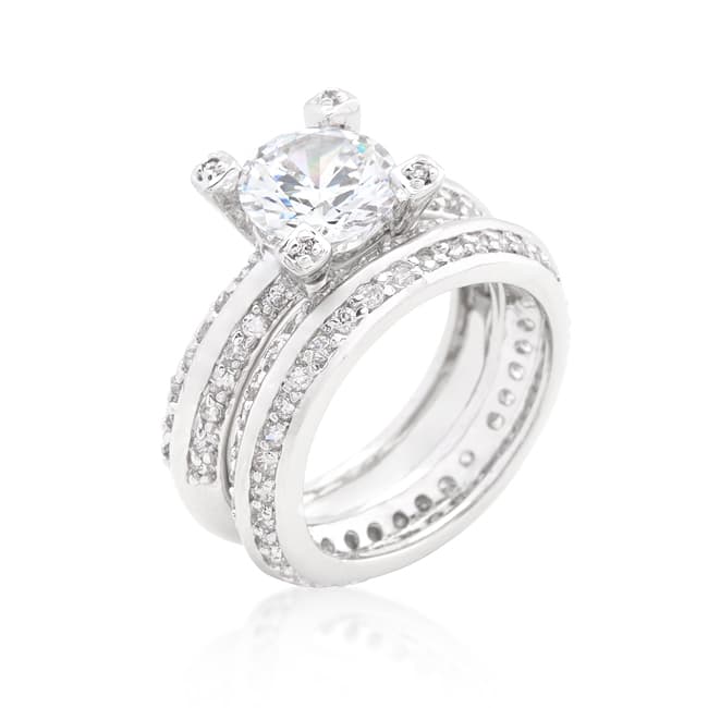 Round Cut Cubic Zirconia Ring Set(10)