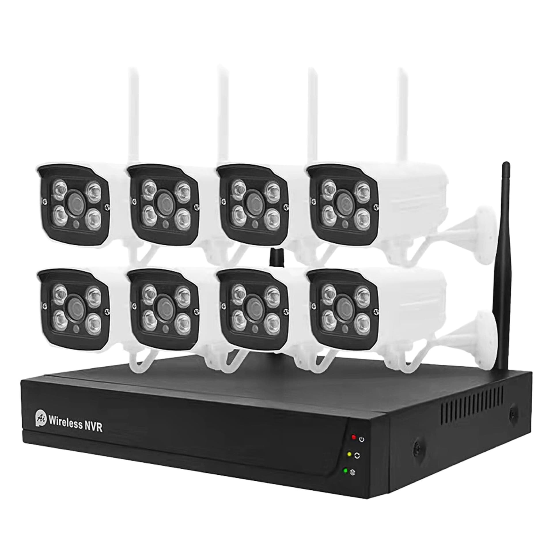 Wireless Security System w/  8 Indoor/Outdoor Cameras