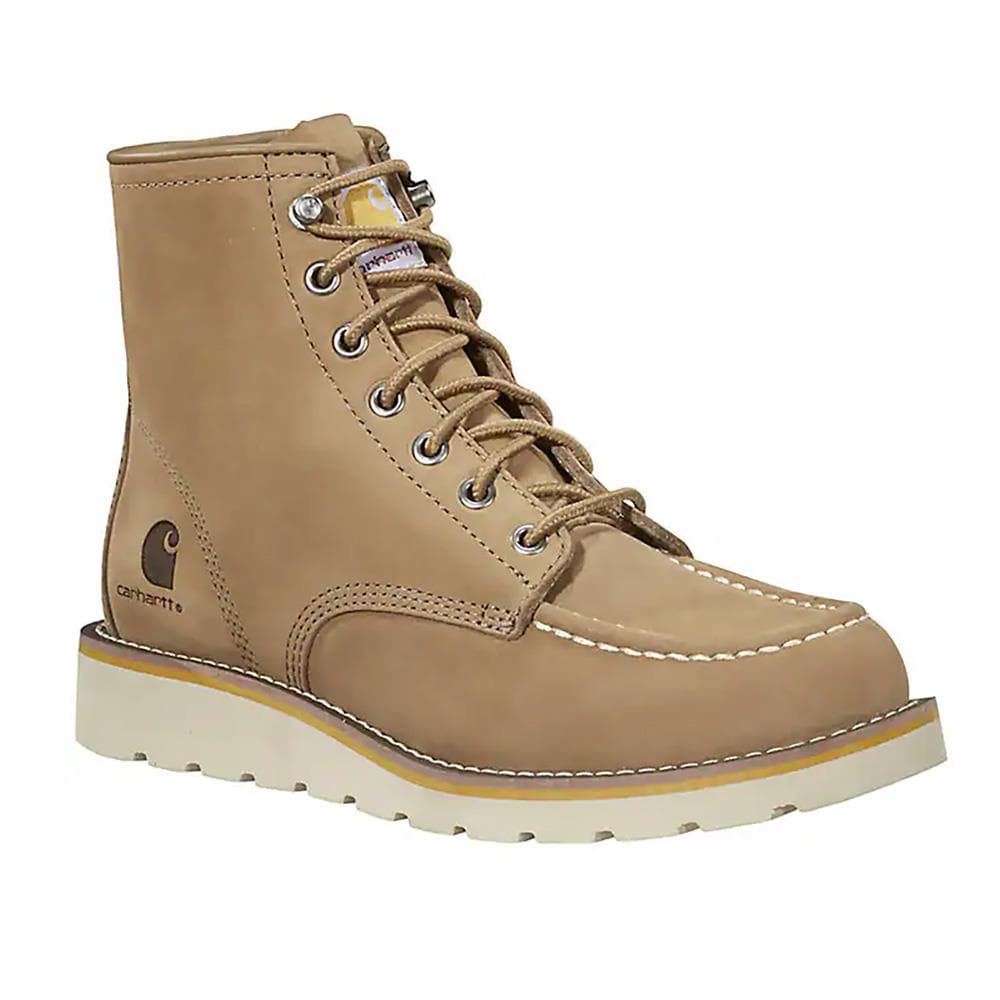 Carhartt Women's 6" Moc-Toe Wedge Boot-Coyote-8