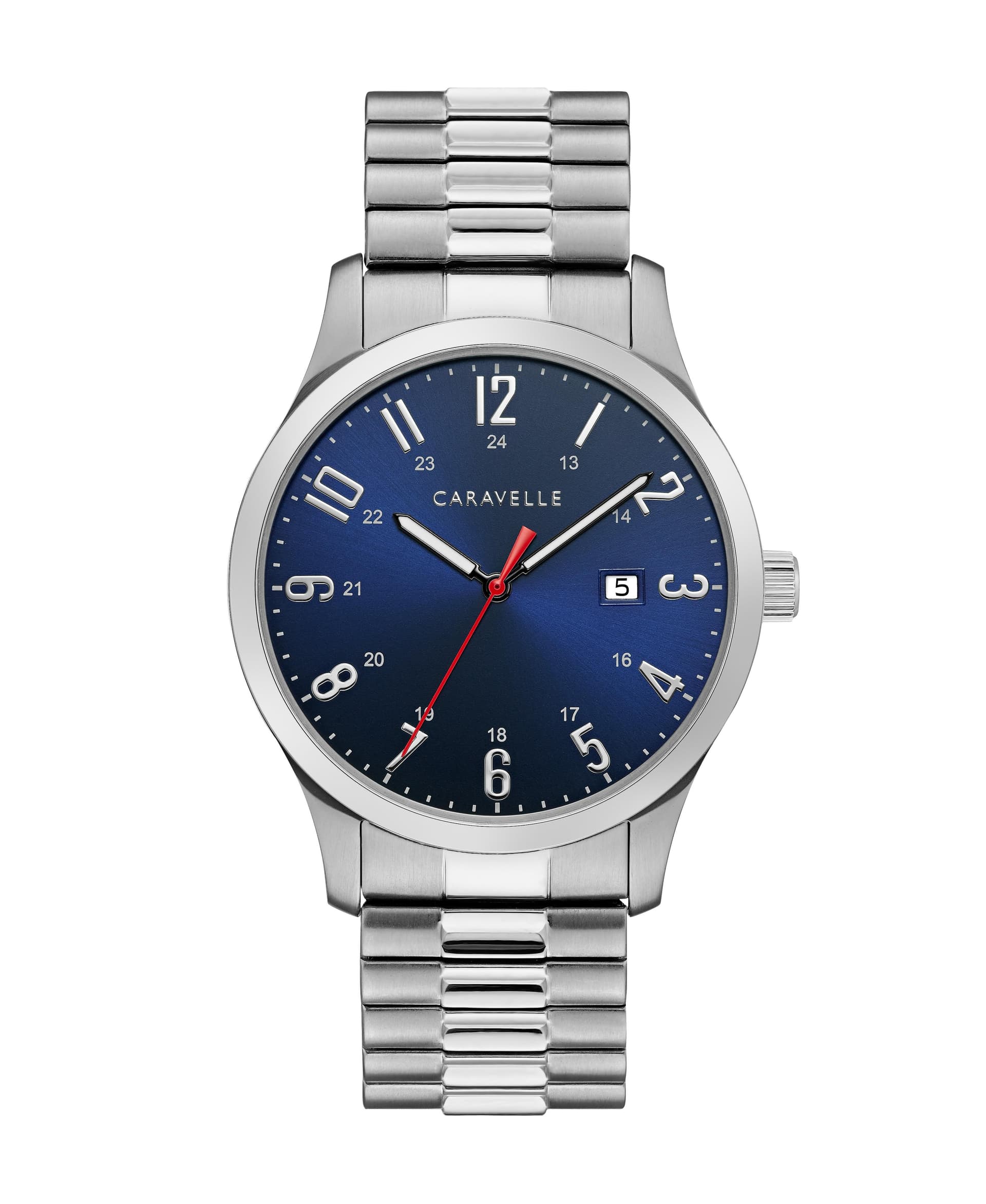 Caravelle Men's Quartz Stainless Steel Dress Watch