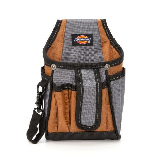 Dickie's 7 Pocket Tech Pouch with Tape Tether: Tan
