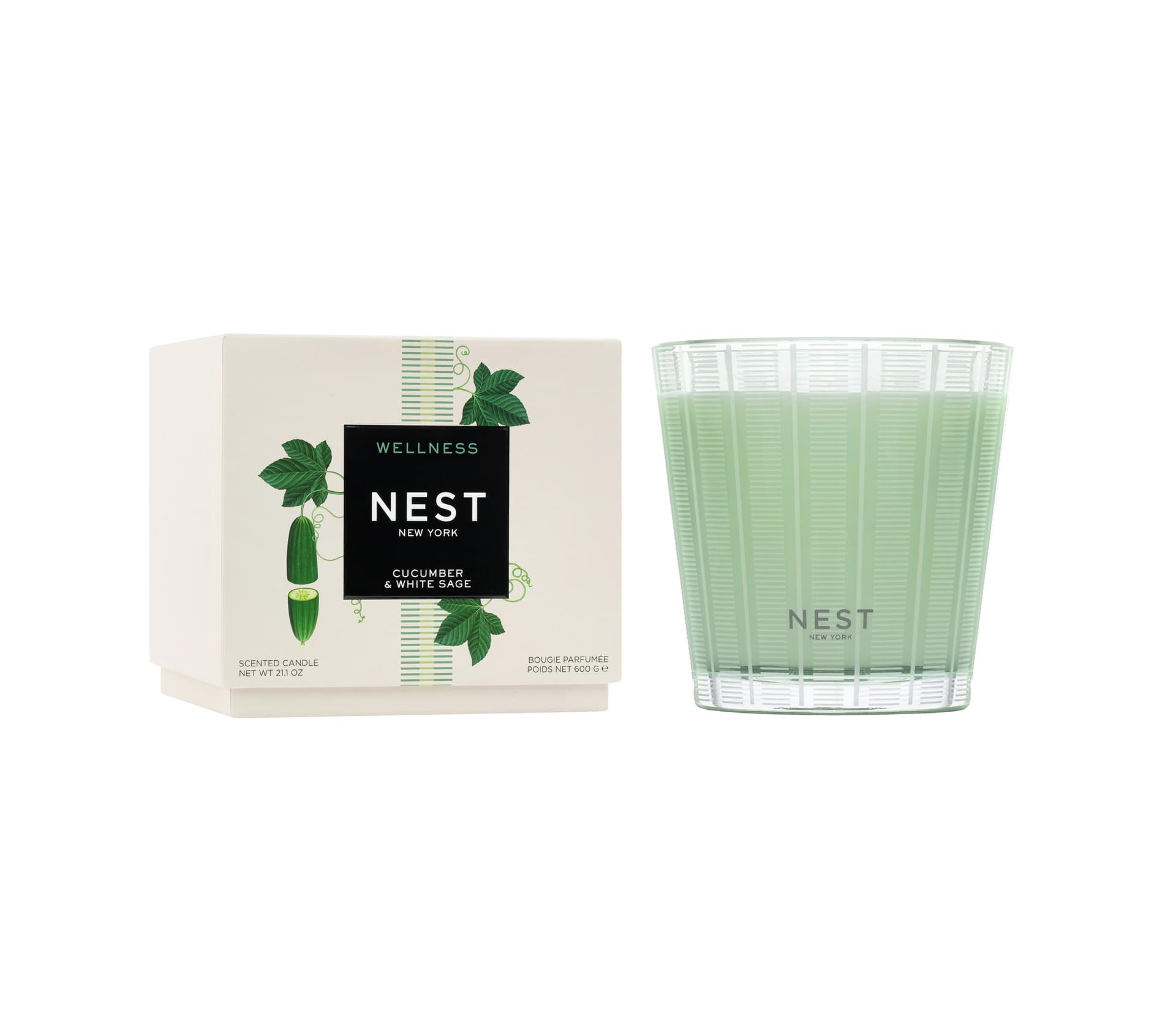 Cucumber & White Sage 3-Wick Candle
