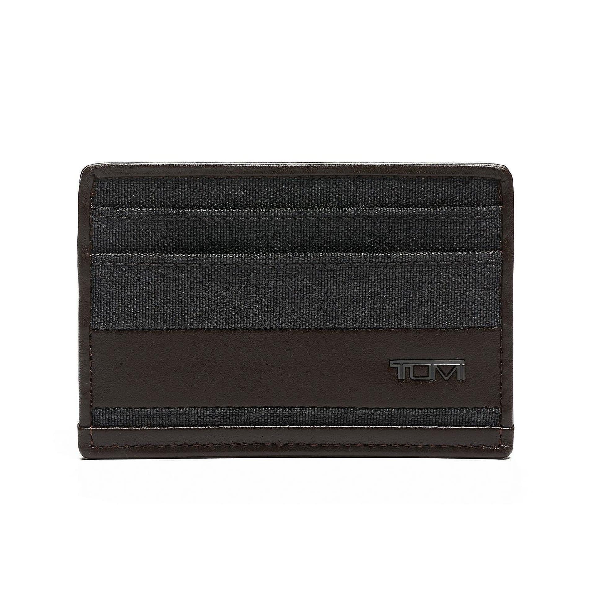 Alpha Slim Card Case Anthracite/Brown