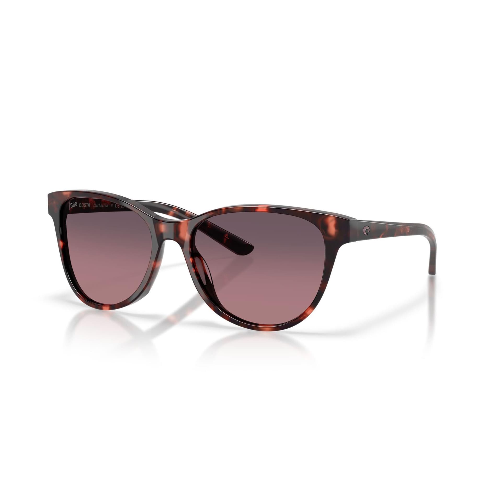 Catherine Sunglasses - (Frame) Sunset Tortoise; (Lens) Rose Gradient, 580G