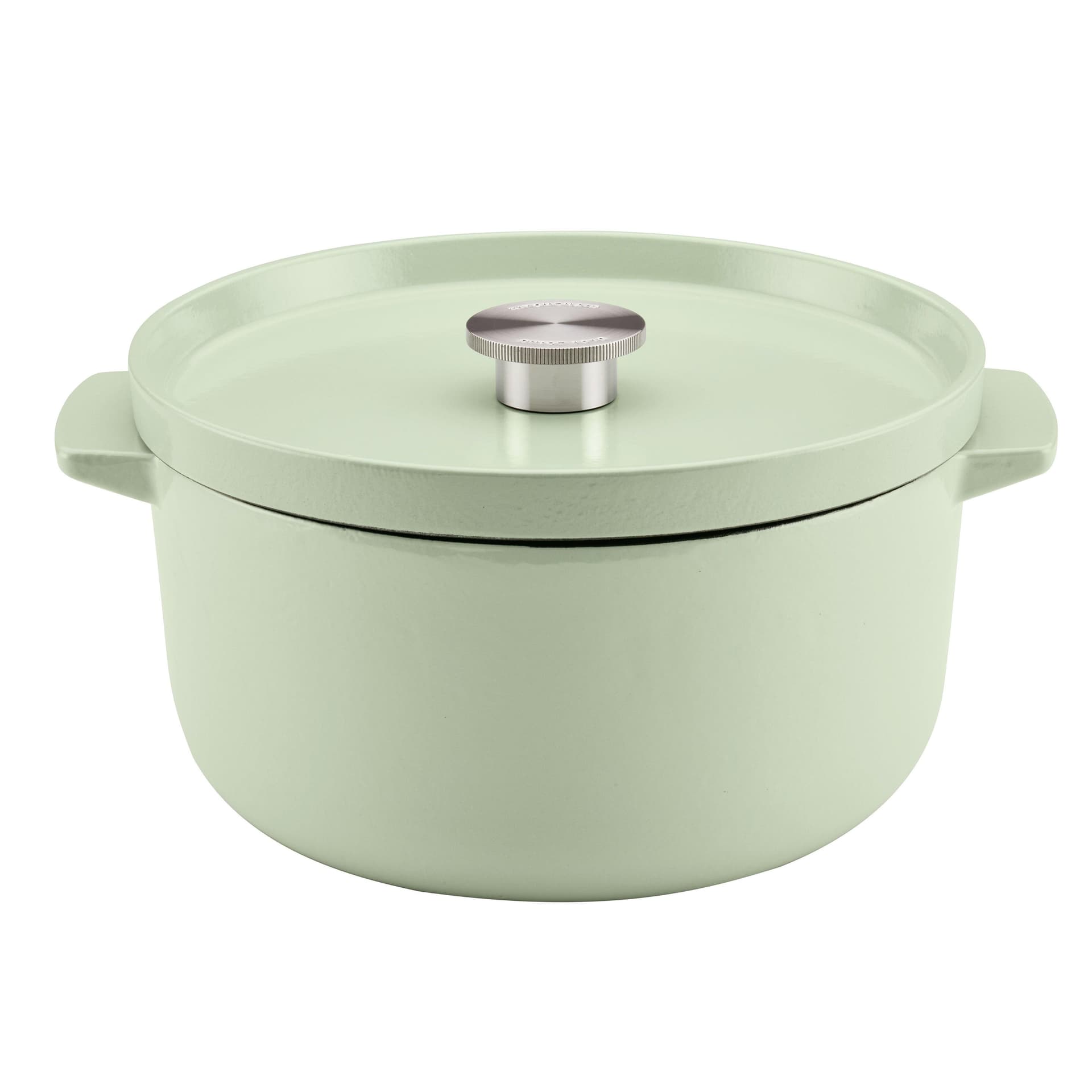 6qt Enamel Cast Iron Round Dutch Oven Pistachio