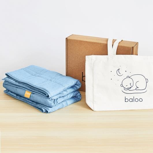 9lb Mini Weighted Throw- Indigo