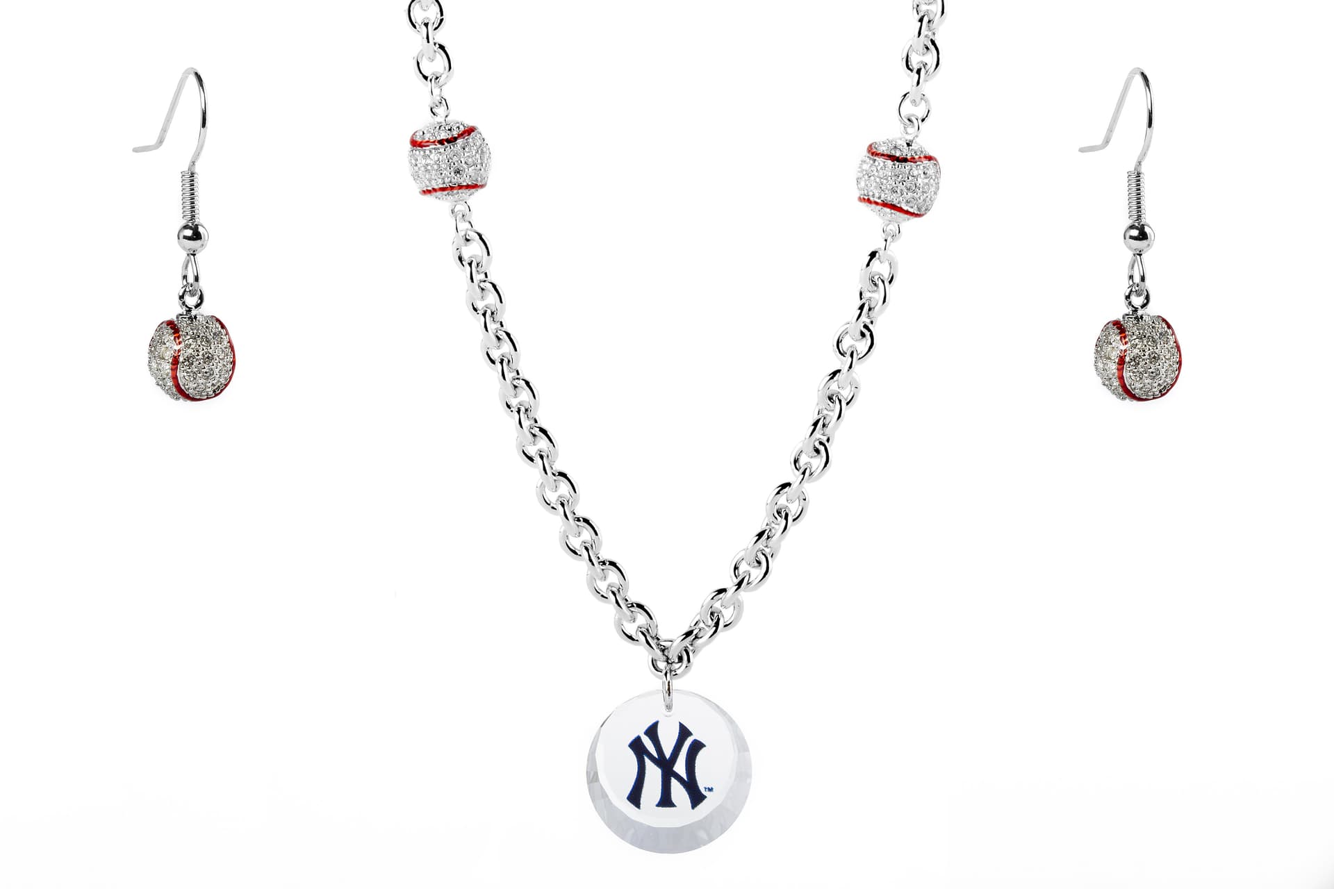 Baseball Set Yankees Necklace Exclusive