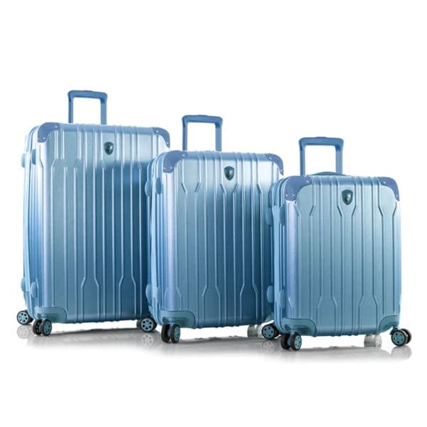 Heys Luggage Xtrak PC Composite 3pc Luggage Set - Icy Blue