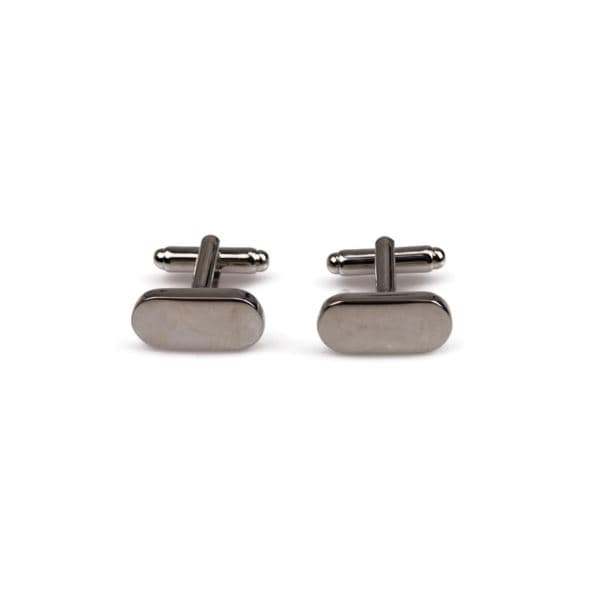 Classic Silver Oval Cufflinks