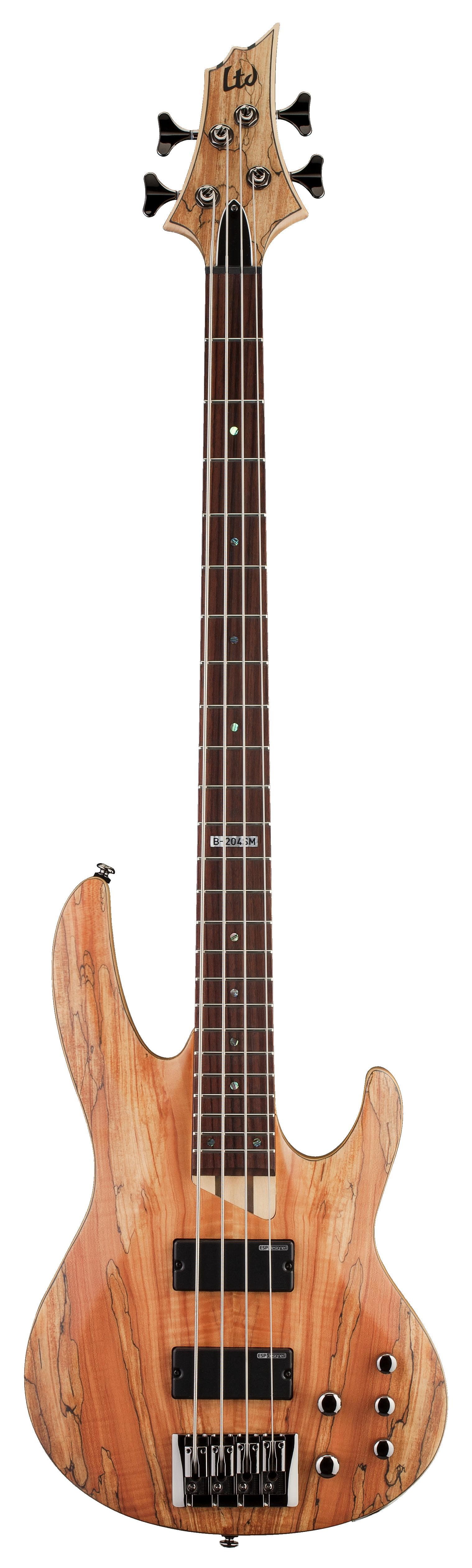 LTD B-204 Spalted Maple 4-String Electric Bass