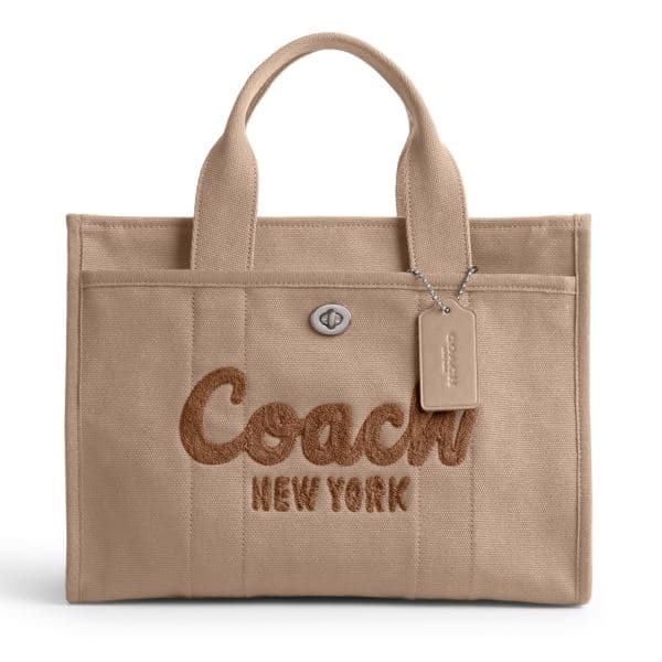 Canvas Cargo Tote - Natural/Silver