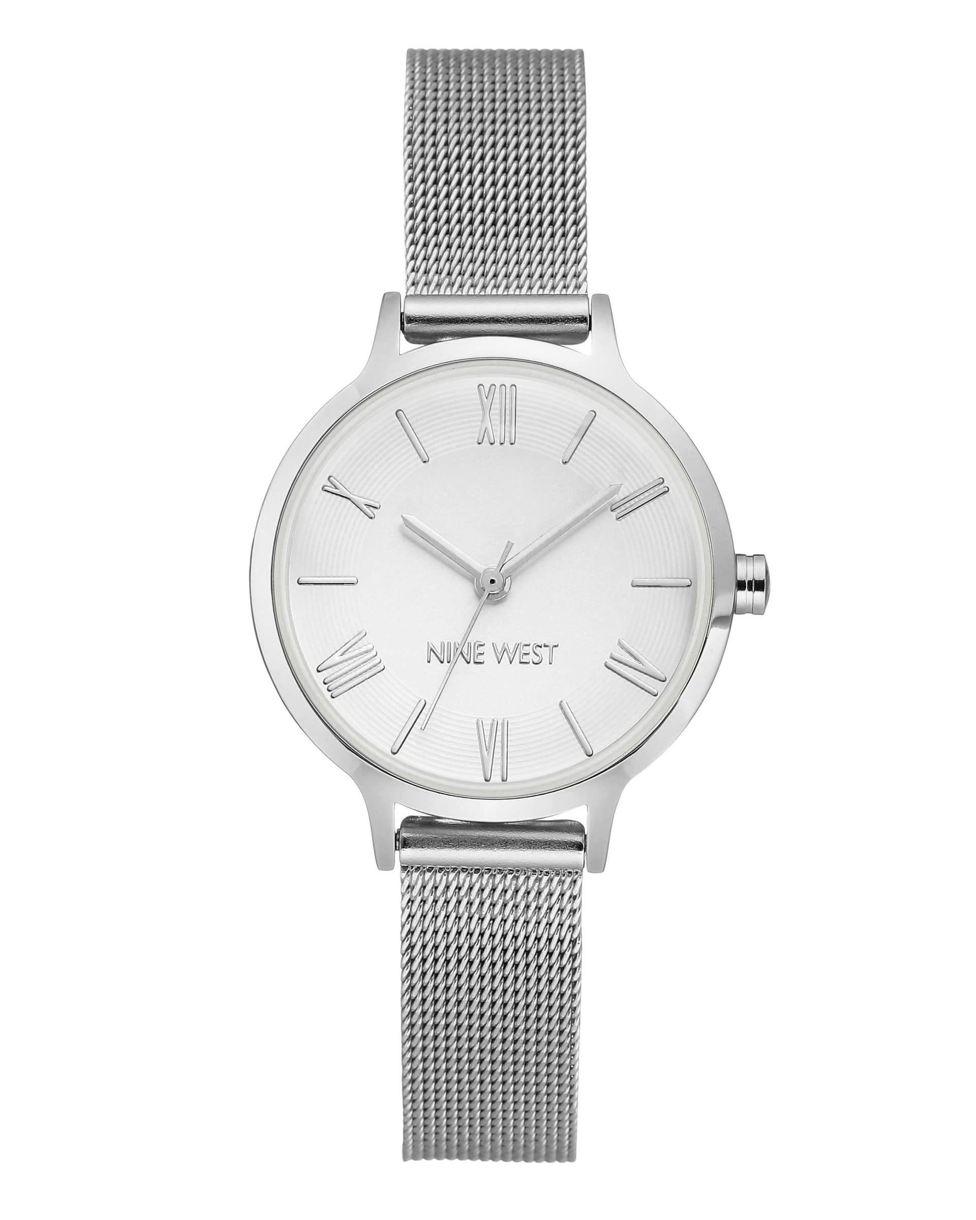 Women's Silver Mesh Bracelet Watch