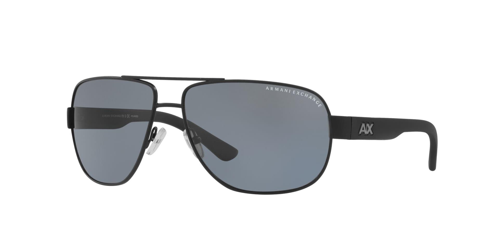 Men's Pilot Sunglasses - Matte Black/Grey Polarized