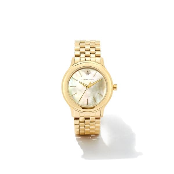 Alex Gold Tone Stainless Steel 35mm Watch