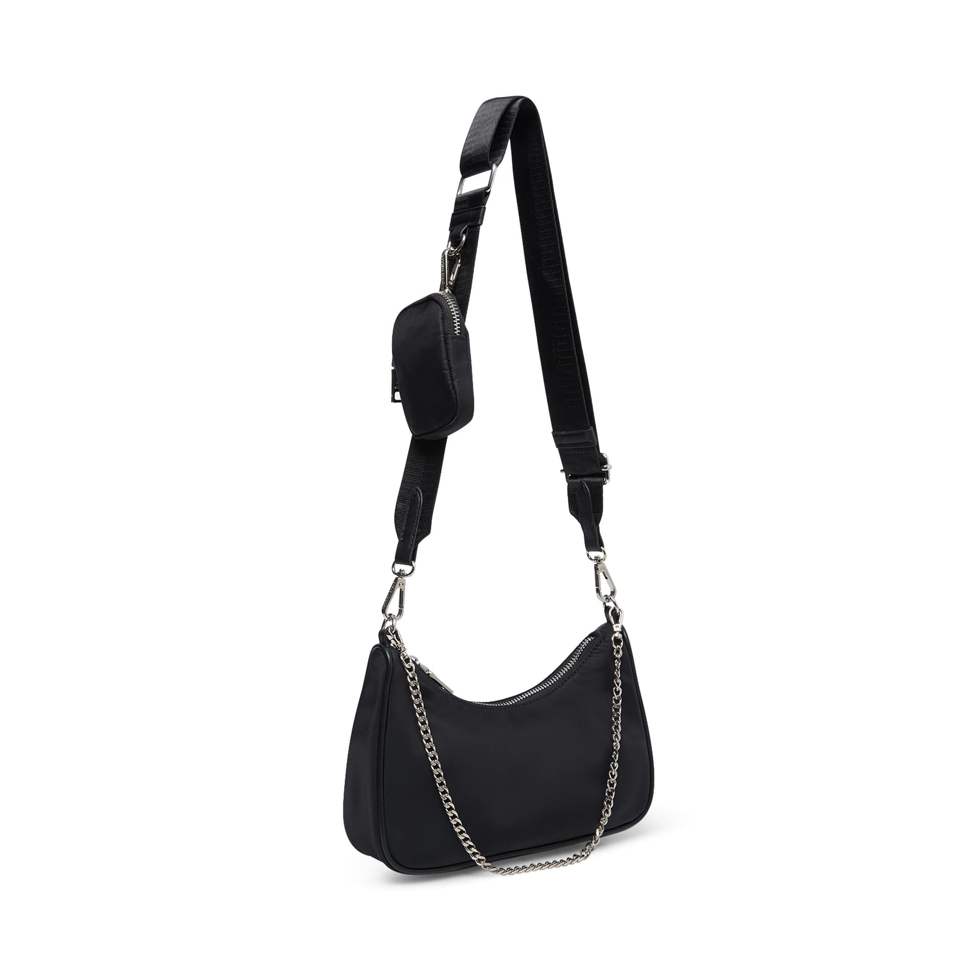 BVITAL Multi Pouch Nylon Crossbody - Black