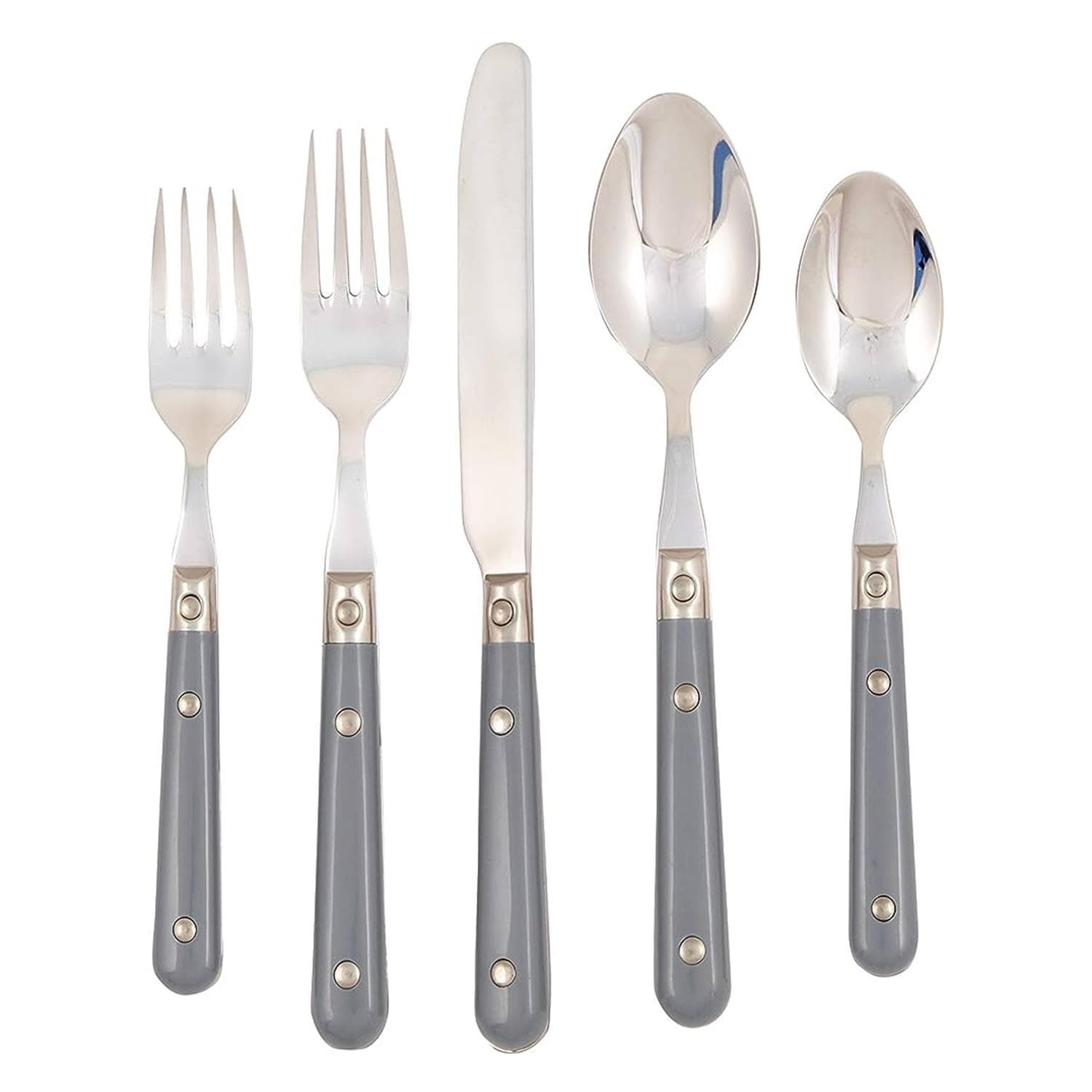 20pc LePrix Flatware Set - Gray