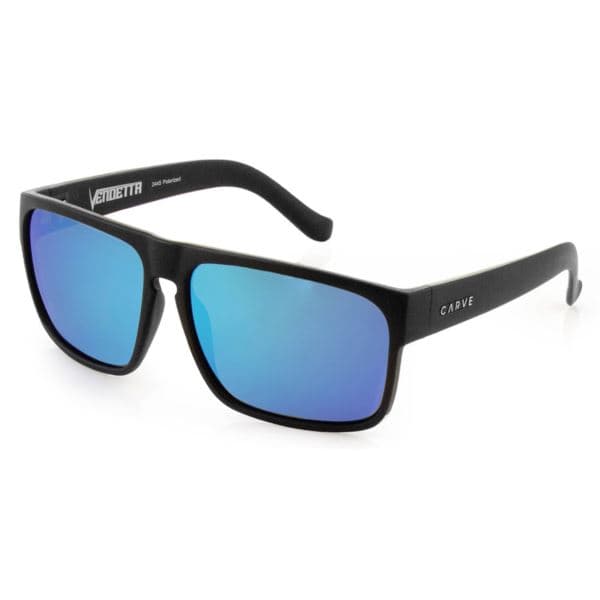 Mens Vendetta Suns Matte Black/Polarized Blue Iridium
