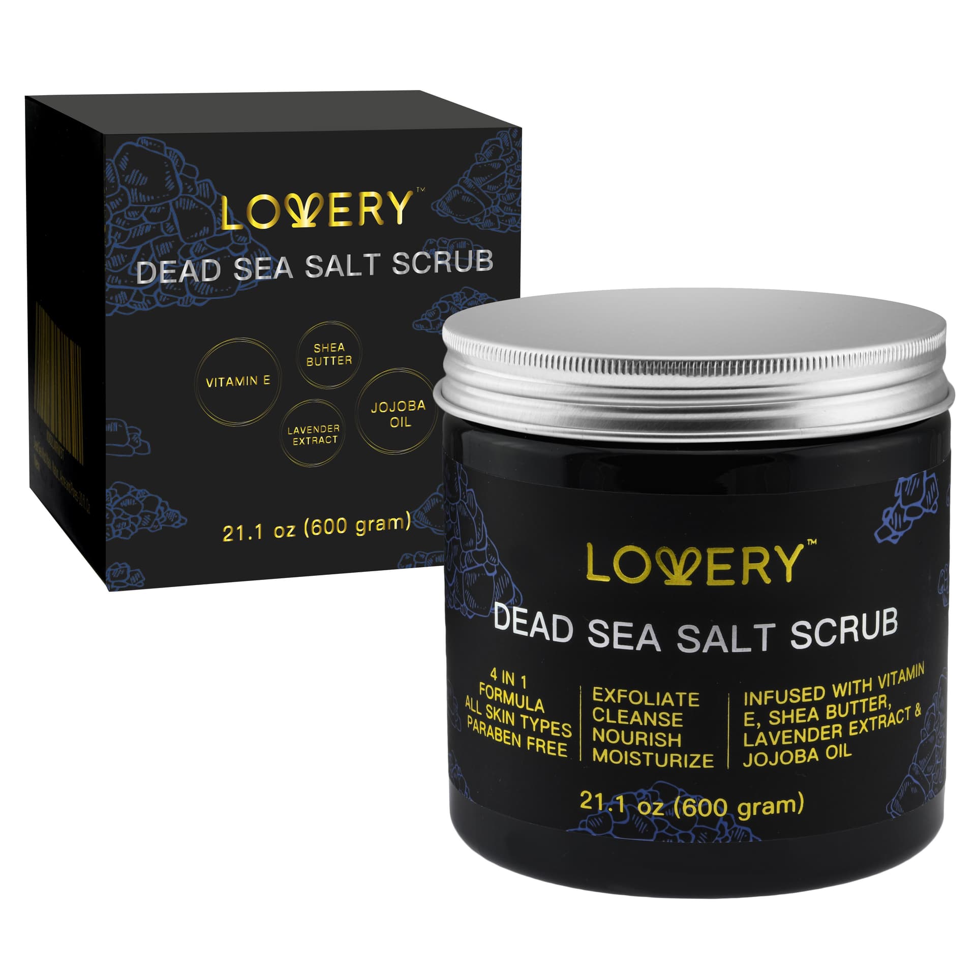 Dead Sea Salt Scrub Exfoliating Scrub Size 21.1oz