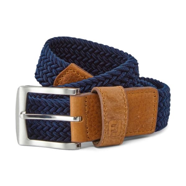 FootJoy Woven Golf Belt - Navy/Regular