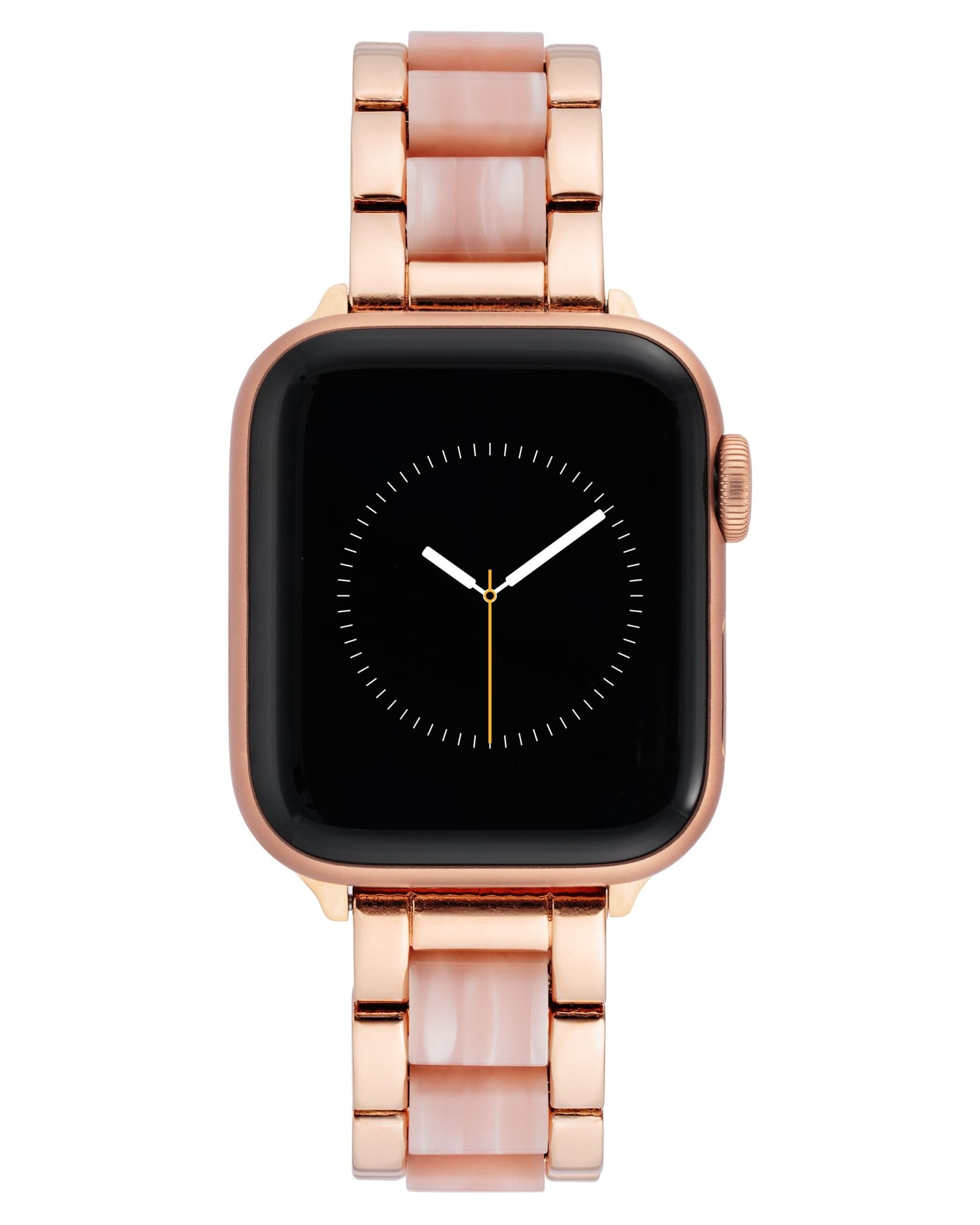 Anne Klein Apple Watch Bracelet in Rose Gold and Pink