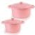 Neo 4pc Cast Iron Cookware Set, 3qt. & 7qt., Pink
