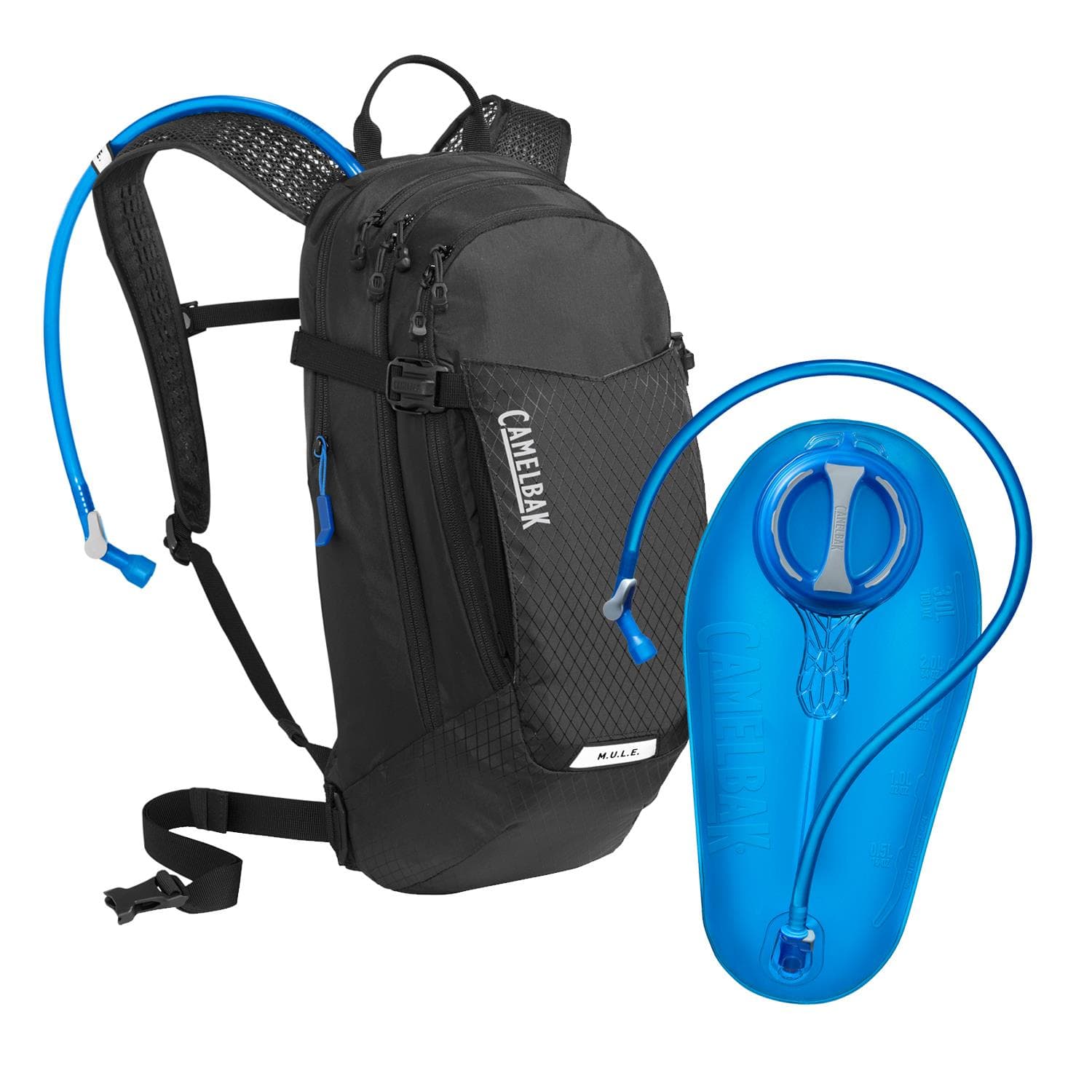 M.U.L.E. 12 100oz/3L Biking Hydration Pack plus Crux 100oz/3L Replacement Reservoir Package