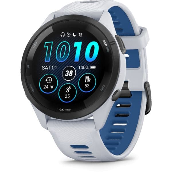 Forerunner 265 Black Bezel and 46mm Whitestone Case with Whitestone Silicone Band