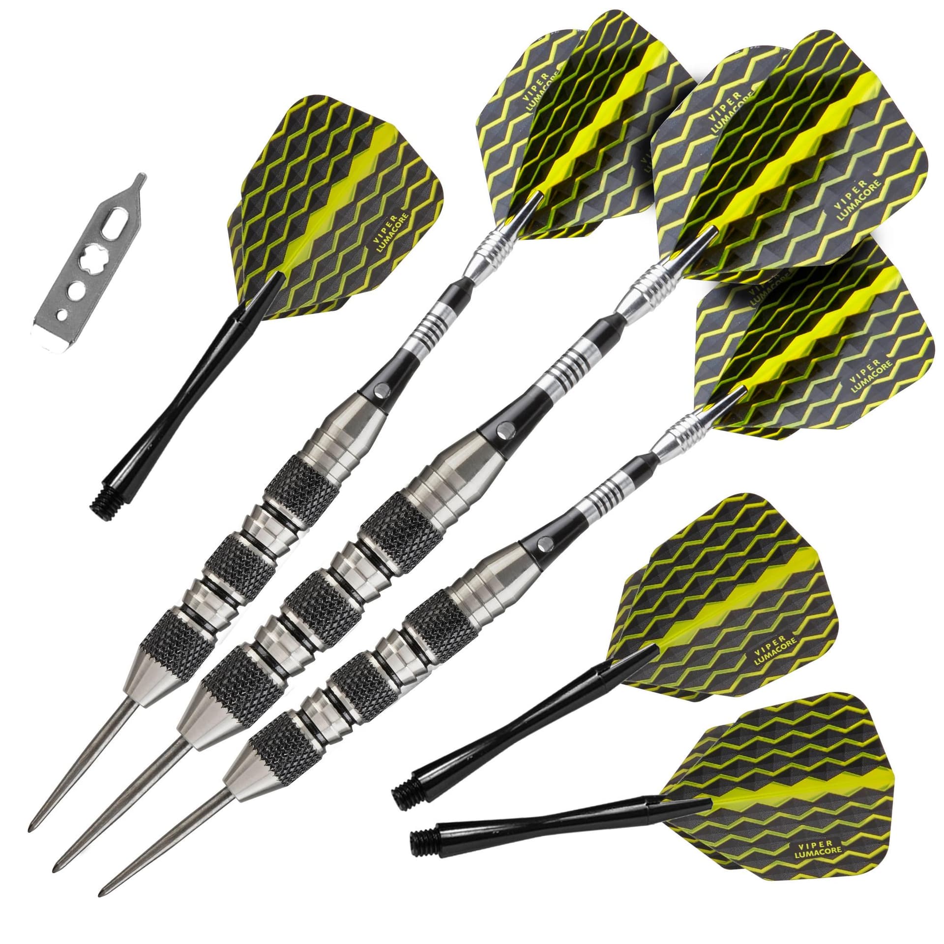 Viper The Freak Steel Tip Darts Knurled and Shark Fin Barrel 22 Grams