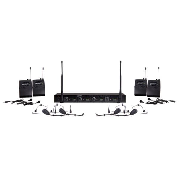 UHF Wireless Quad Headset System