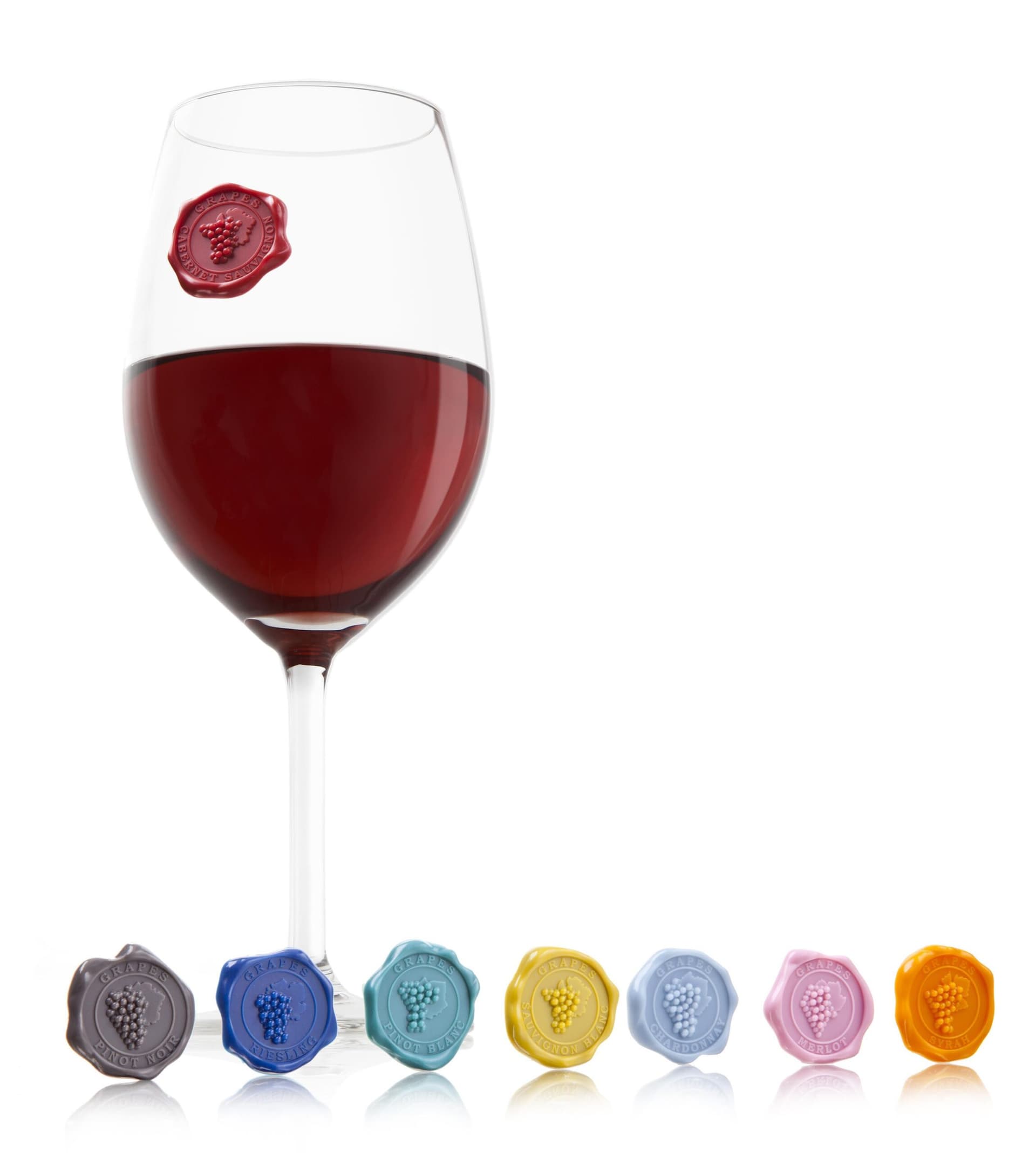 Vacu Vin Glass Markers Classic Grapes Gift Box