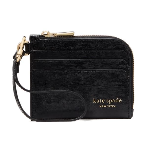 Devin Coin Card Case Wristlet - Black
