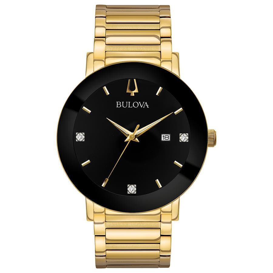 Men's Modern Collection Diamond Dial Bracelet Watch