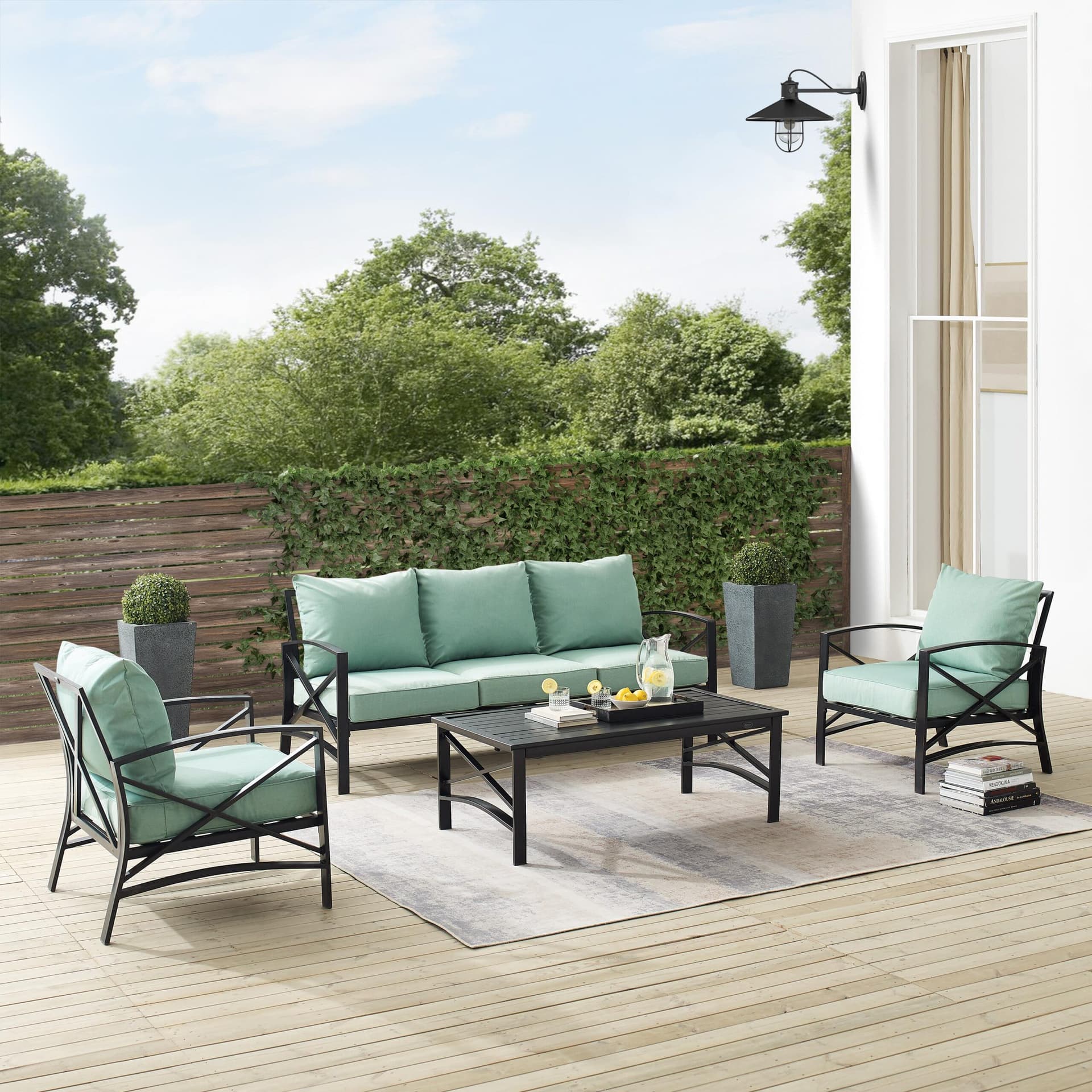 Kaplan 4Pc Outdoor Sofa Patio Furniture Set