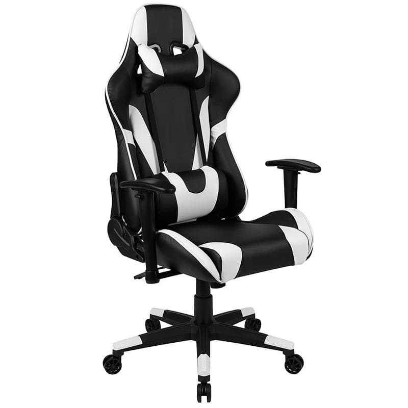 Black/White X30 Series Reclining Gaming Chair