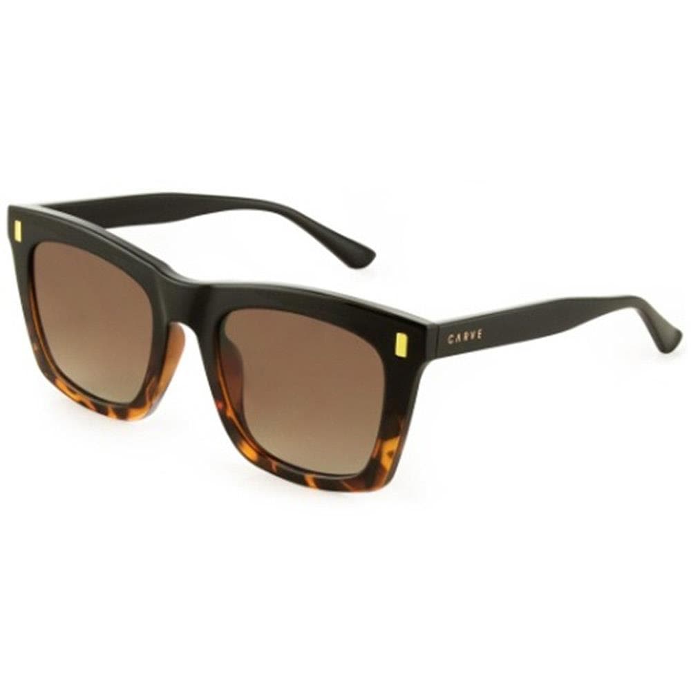 Womens Kirby Sunglasses Black Tort/Brown Gradient