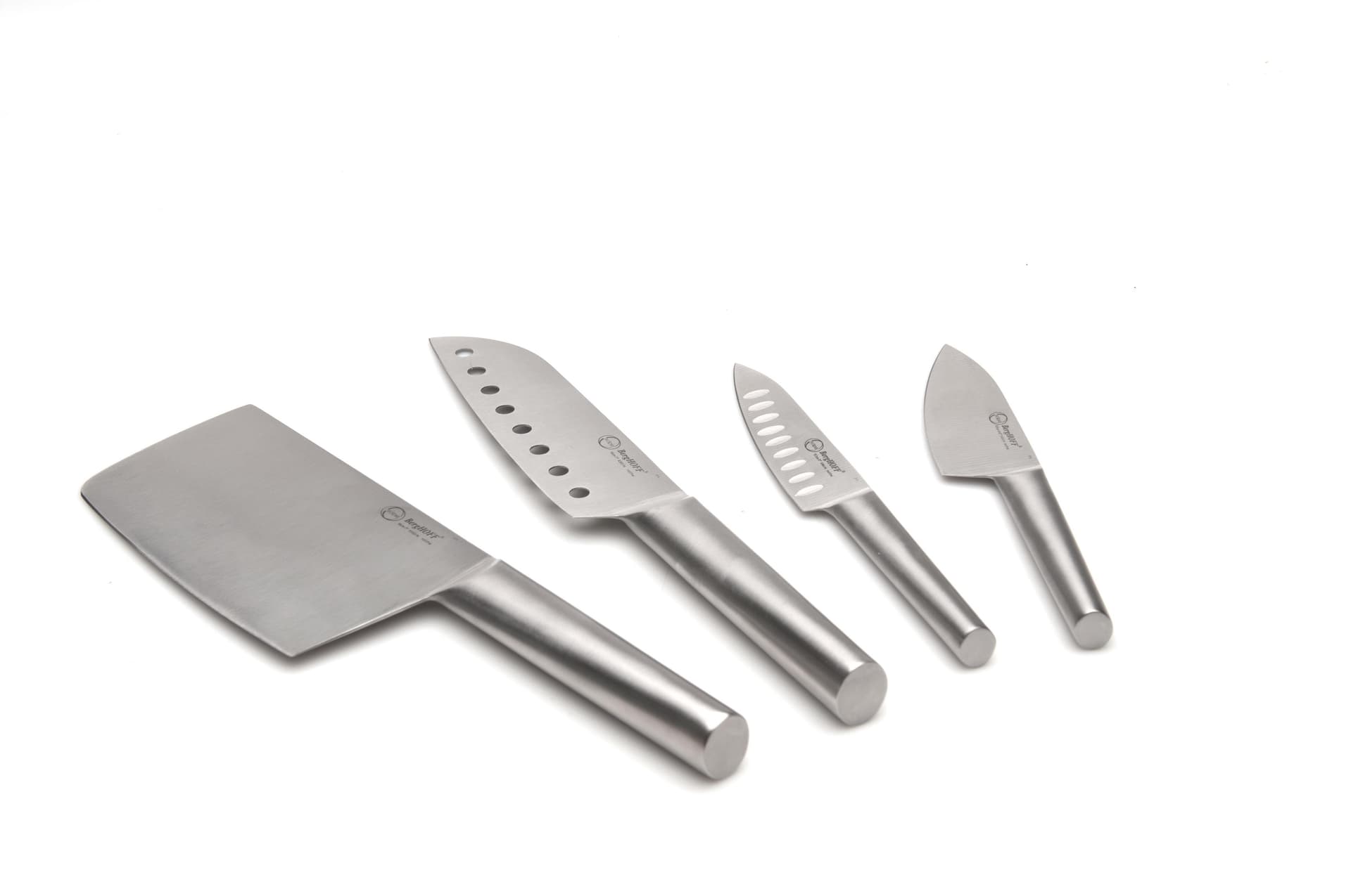 Straight Santoku Knife Set Hollow 4pc