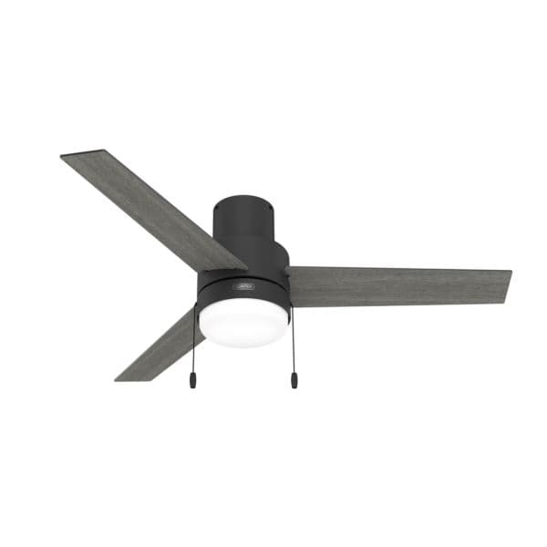 Brunner 52" Ceiling Fan Matte Black/Dark Gray Oak