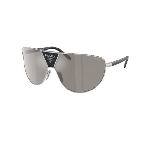 Prada Aviator Sunglasses - Silver/Light Grey Mirror Lens