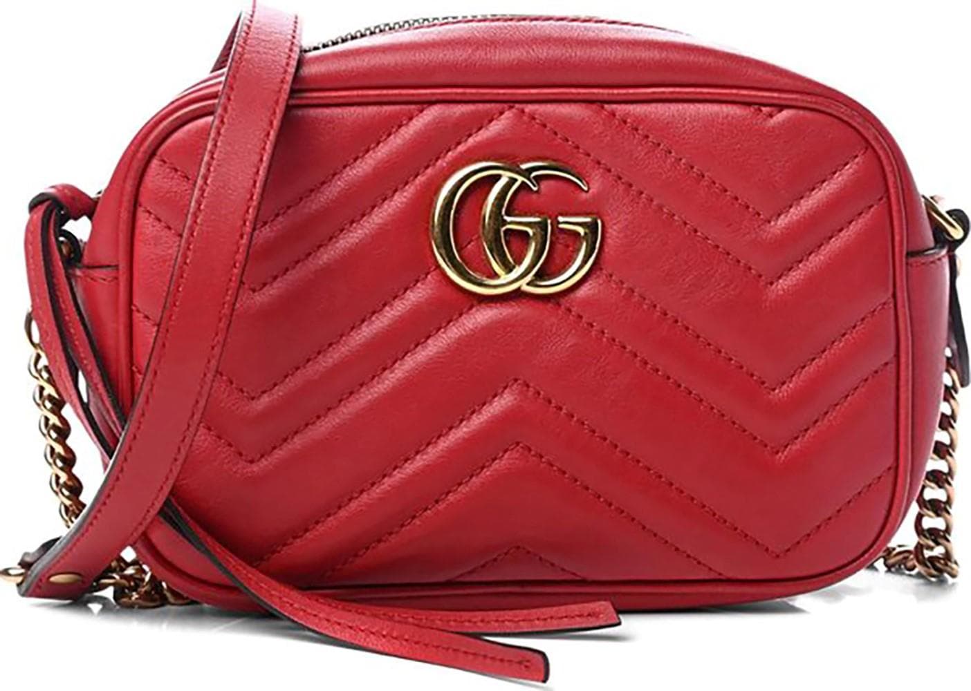GG Marmont Matelasse Mini Bag Leather Size 5x7x2.5