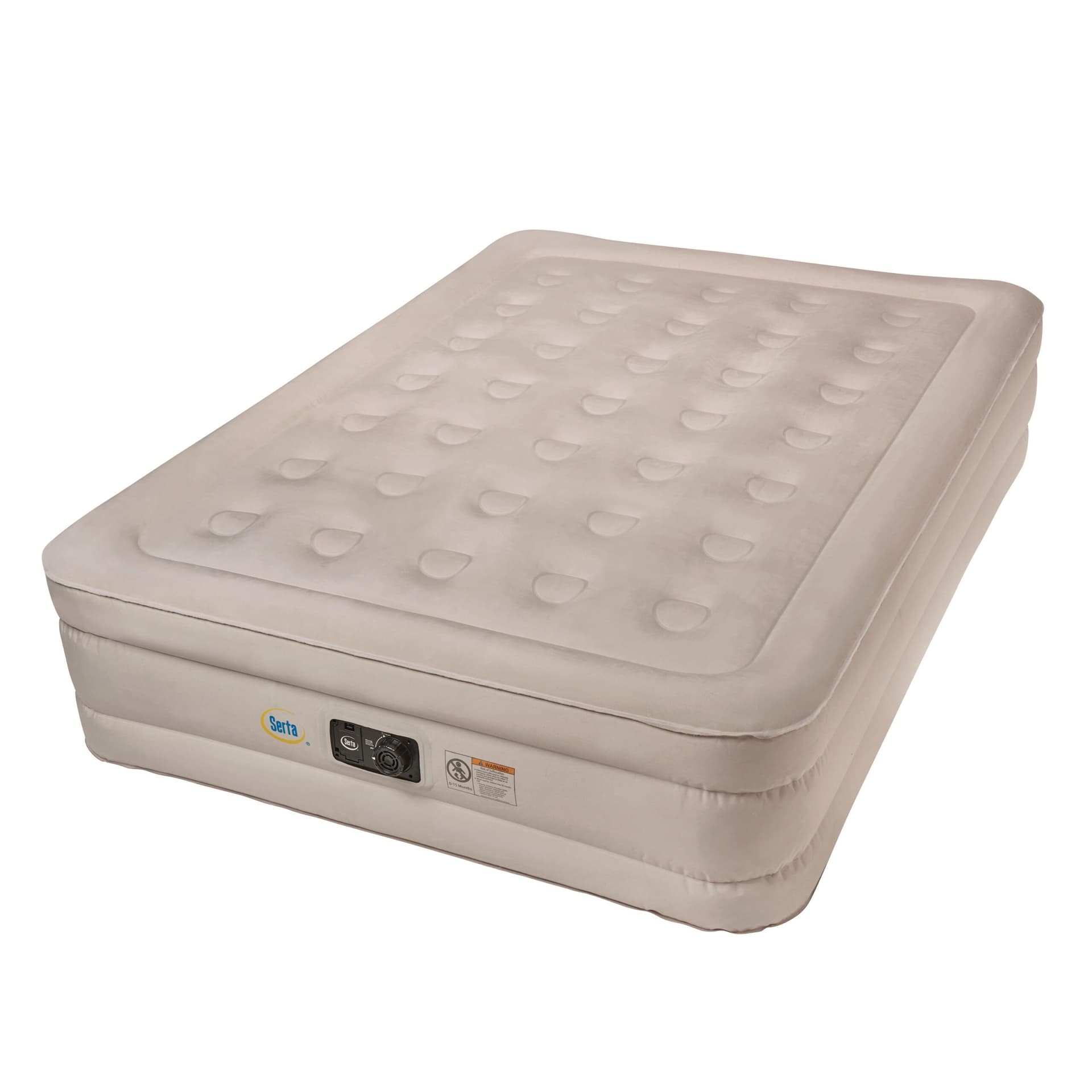 Serta 18" Queen Airbed with Internal Neverflat AC Pump Plushtop