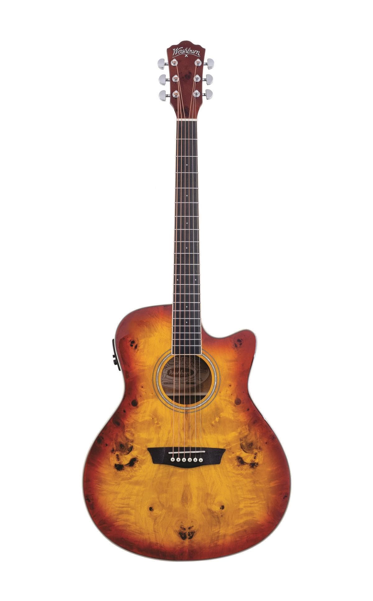 Deep Forest Burl Grand Auditorium Acoustic Electric Guitar