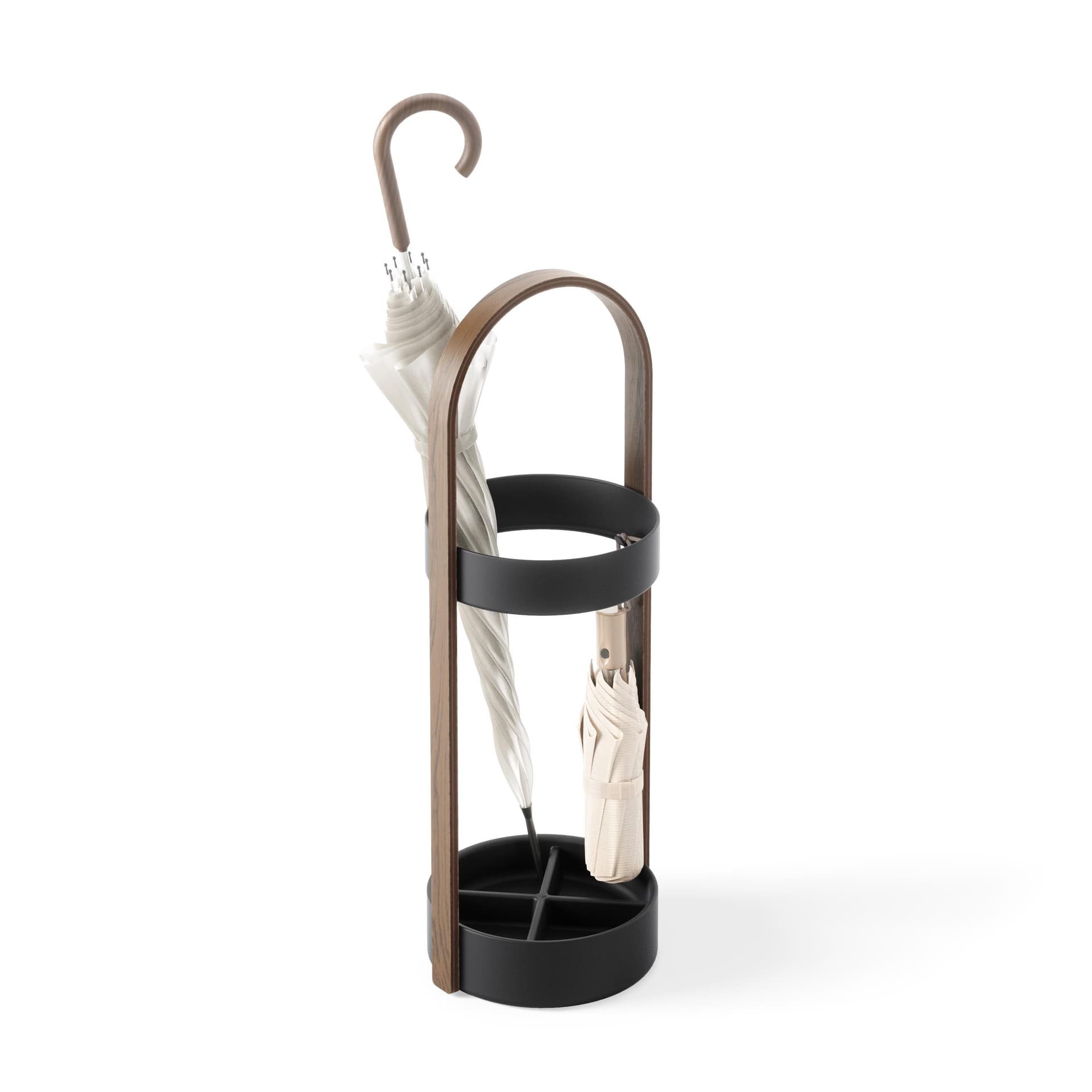 Bellwood Wood Umbrella Stand Wht/Natural