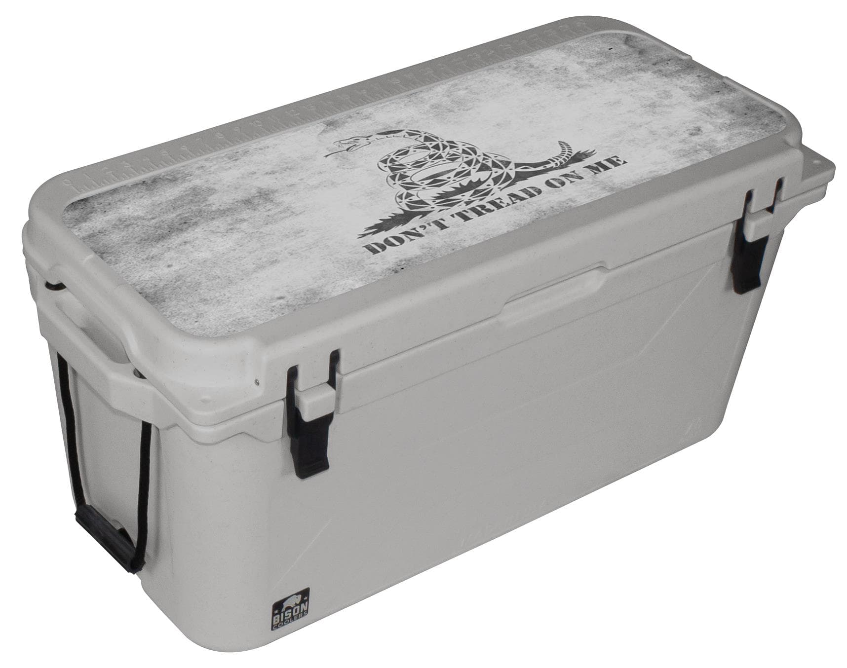 75 QT Gray Don't Tread On Me Bison Cooler