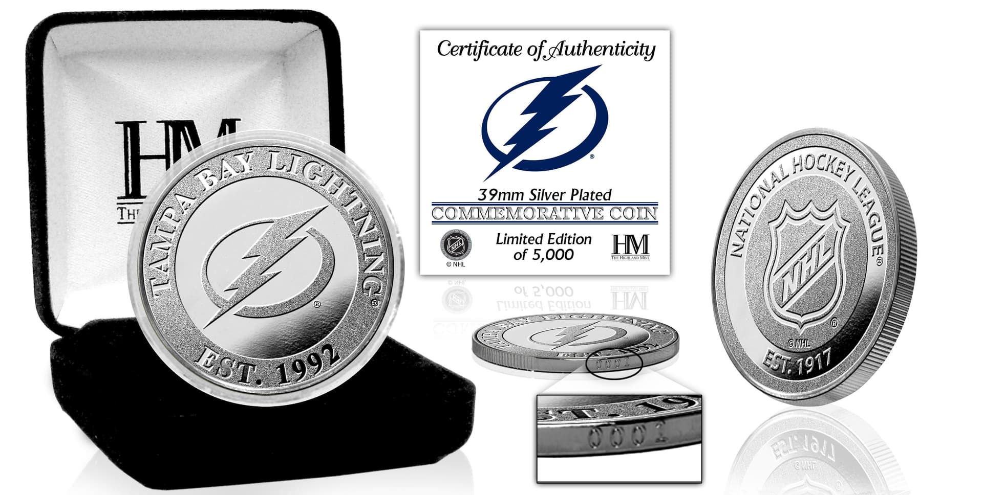 Tampa Bay Lightning Silver Coin
