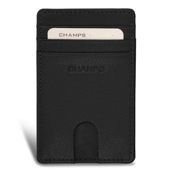 Onyx Leather Access Card Case Size 2.75"x4.5"
