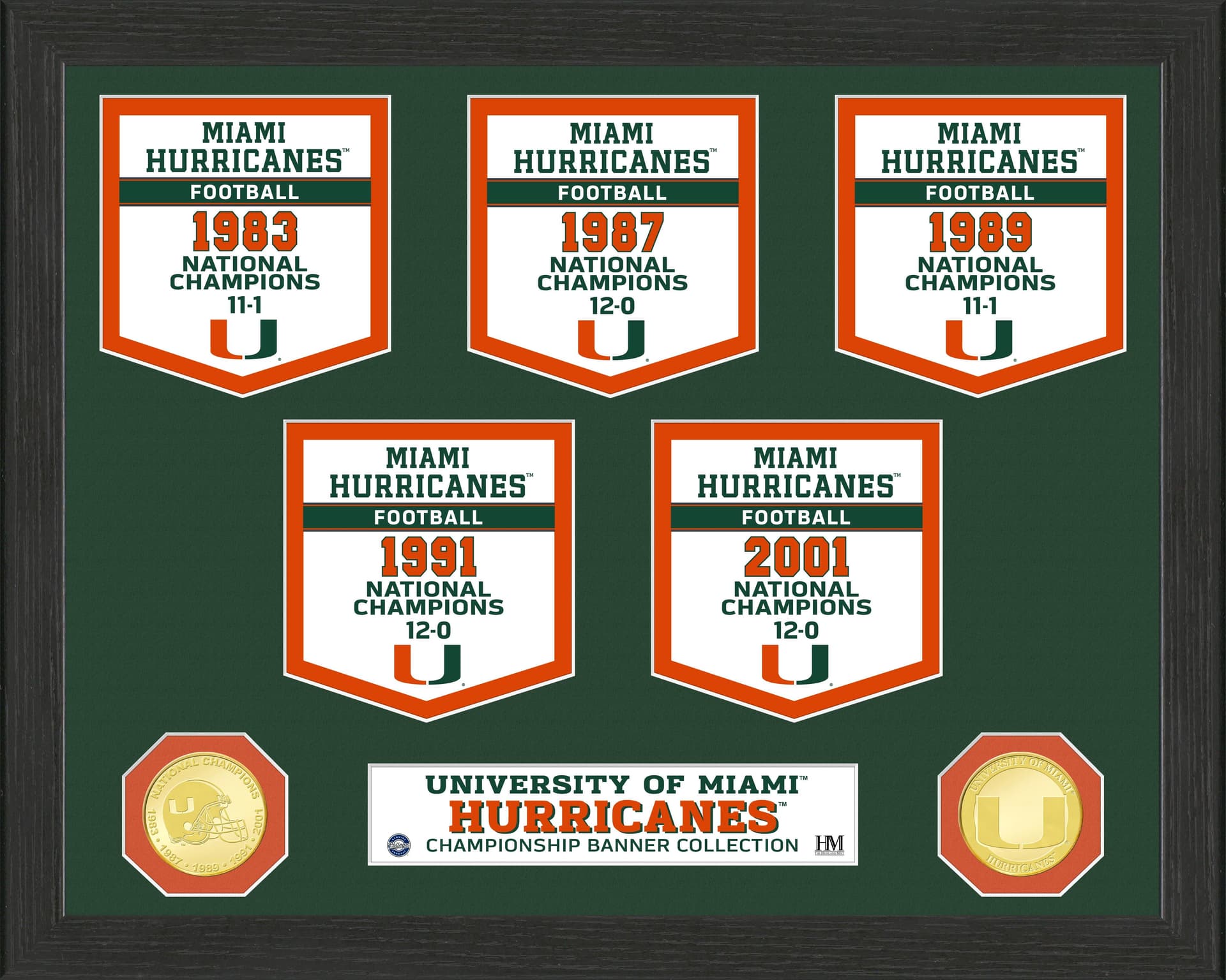 University of Miami National Champions Banner Collection